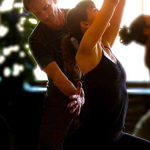 Photo shared by Wᴇʟᴄᴏᴍᴇ Hᴏᴍᴇ on September 03, 2025 tagging @markstephensyoga. May be an image of 4 people, people practicing yoga, people dancing and text.